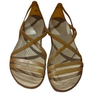 CROCS Tan  Strappy Sandals
